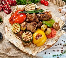 Садж из бараньей мякоти