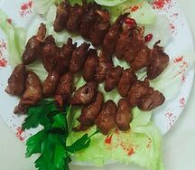 Шашлык куриные сердечки