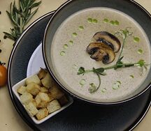 Крем-суп с грибами