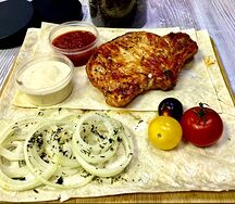 Шашлык из cвинoй корейки на углях