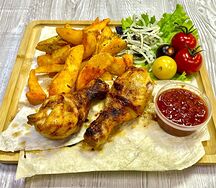 Комбо На углях шашлык из филе куриного бедра 