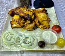 Куриные бедра на углях