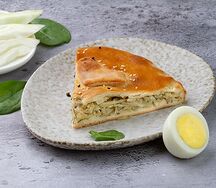 Пирог с капустой, яйцом и луком