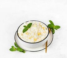 Каша рисовая молочная с ананасом 