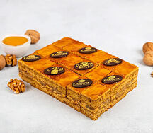 Медовая фантазия с грецким орехом пирожные-канапе