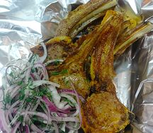 Шашлык из бараньей корейки