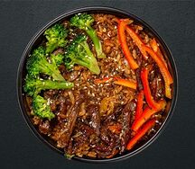 Рис с говядиной острый