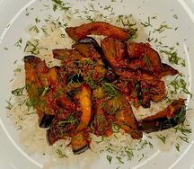 Постный рис с овощами