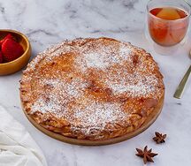 Пирог яблоко корица