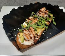 Брускетта  с креветками