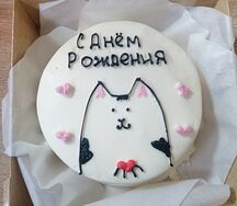 Бенто-торт Клубничный рай №3