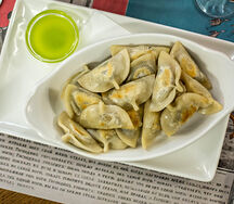 Вареники с картофелем и грибами запеченные