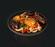 Лапша с морепродуктами в соусе Терияки