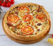 Киш с лисичками