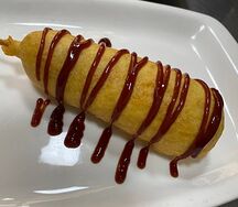 Корн дог с сыром и сосиской