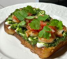 Бриошь с креветкой