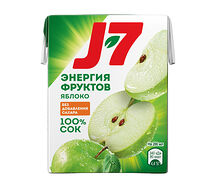 Сок пакетированный яблочный J7