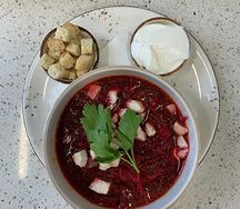 Борщ с курой