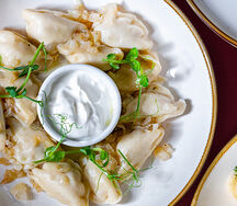 Вареники с картофелем и лесными грибами