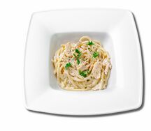 Паста с шампиньонами