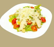 Салат Цезарь с курицей