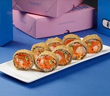 Спайси лосось-креветка