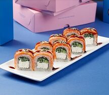 Опаленный лосось