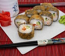 Темпура с креветками