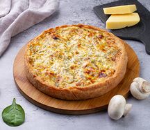 Киш с курицей, картофелем, грибами и сыром
