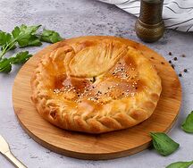 Пирог с курицей и луком