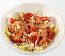 Салат с курицей терияки