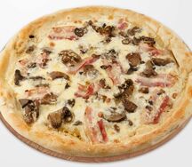 Пицца Сыр-бекон-грибы