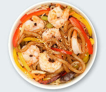 Удон с креветками