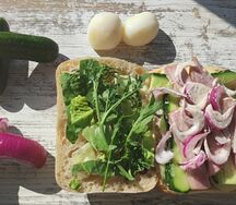 Сэндвич-гриль с ветчиной