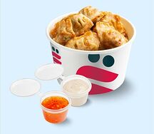 Королевские дамплинги с креветкой и курицей