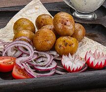 Картофель на мангале 