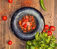 Теплый салат Тай биф