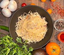 Паста с курицей и грибами