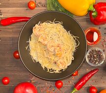 Паста с креветками