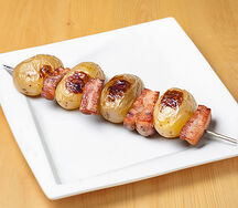 Картофель молодой с курдюком