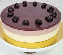 Чизкейк ежевичный