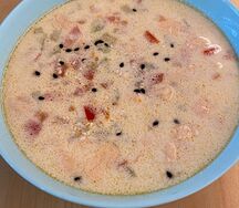 Сливочный Суп с Лососем