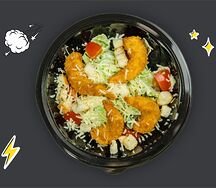 Салат Цезарь с креветками