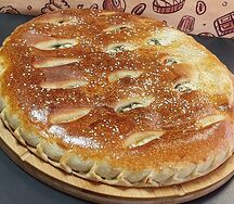 Пирог с ветчиной и сыром