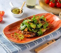 Брускетта с пастрами
