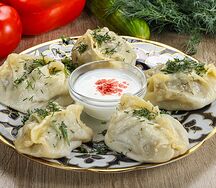 Манты с говядиной 