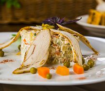 Оливье с курицей
