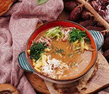 Окрошка на квасе или мацони