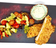 Филе цыпленка с овощами гриль