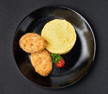 Котлеты из щуки с картофельным пюре